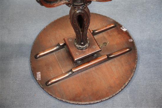 A fine Chippendale period mahogany tea table, W.1ft 11in. H.2ft 6in.